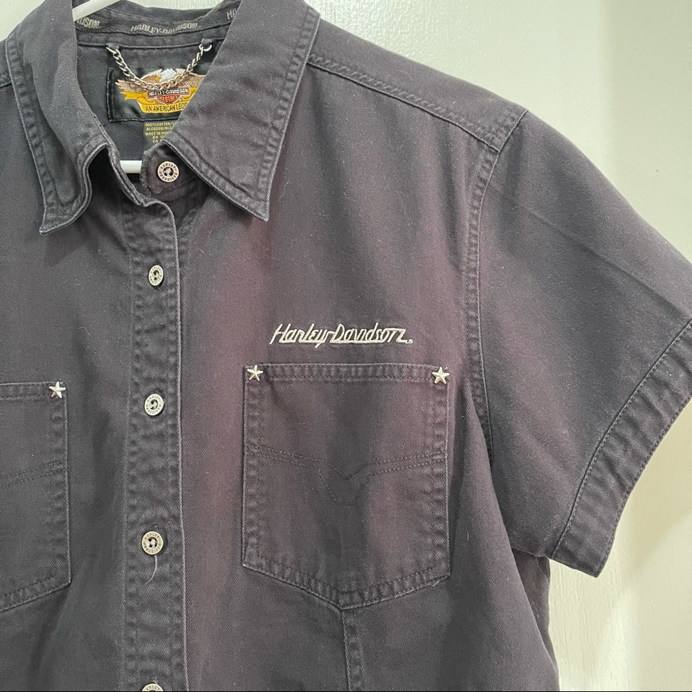 Harley Davidson Large Button down - Picture 6 of 7